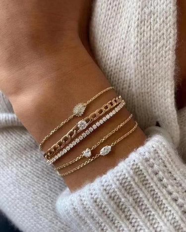 Lab Grown Diamond Cuban Link Bracelet - Evergleam Jewelry