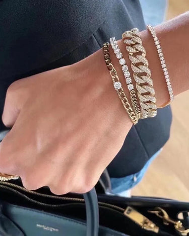 Lab Grown Diamond Cuban Link Bracelet - Evergleam Jewelry
