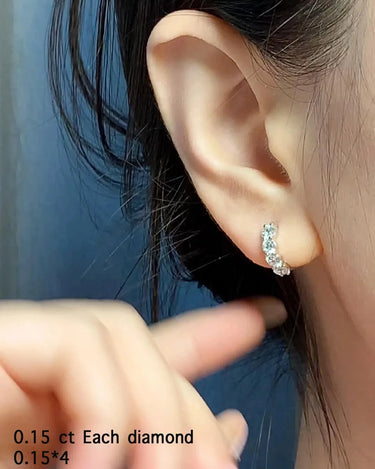 Lab Grown Diamond Huggies - Evergleam Jewelry