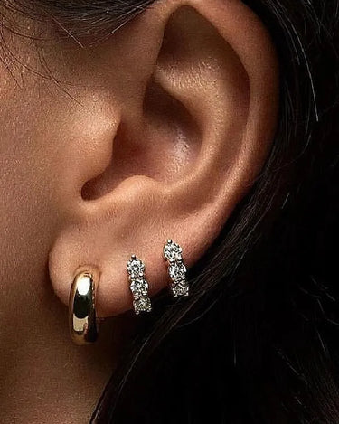 Lab Grown Diamond Huggies - Evergleam Jewelry
