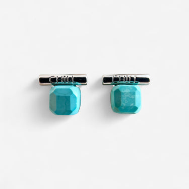 December Birthstone Turquoise Stud Earrings – Natural Treated Turquoise, 925 Silver Post, Gold or Silver Finish | Handmade Gift