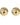A close-up of two pairs of high-gloss dome stud earrings in gold and silver finishes, showing the smooth half-sphere front and the hollow-back construction with stud posts, resting on a textured cream fabric-5