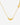 A close-up flat lay of a gold-tone titanium steel necklace featuring a smooth heart pendant at the center and the word 'Lover' written in cursive script integrated into the right side of the chain.-1