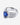 A detailed product diagram of a silver ring featuring a 6x8mm oval royal blue cultivated sapphire center stone, surrounded by 2.5x3.5mm teardrop and 1.1mm-1.7mm round clear accent stones on a 4.13mm wide S925 sterling silver band-6