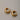 Real Gold Plated Chunky Dome Hoops