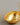 A close-up of a pair of minimalist, high-gloss oval bean stud earrings plated in 18K real gold, featuring a hollow back design and 925 sterling silver posts, resting on a smooth grey background.-2