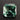 Hand-cut teal blue-green lab-grown sapphire loose gemstone in Jim Perkins Big Sky Square Dance faceting design-1