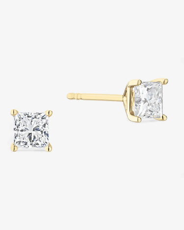 Princess Cut Lab Grown Diamond Studs - Evergleam Jewelry