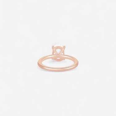 #18K Rose Gold-Blonde Oval Cut Solitaire Engagement Ring chinzuan alibaba