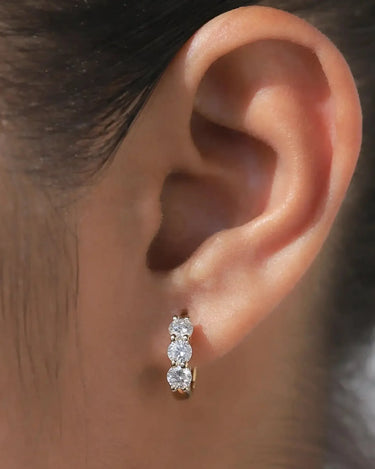Lab Grown Diamond Huggies - Evergleam Jewelry