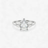 Pear Sheap Three Stone Engagement Ring - Evergleam Jewelry