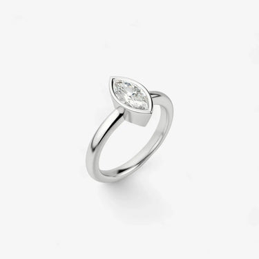 Bezel Marquise Engagement Ring - Evergleam Jewelry