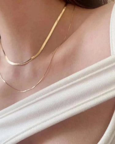 Herringbone Chain Necklace - Evergleam Jewelry