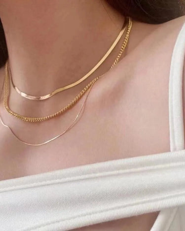 Herringbone Chain Necklace - Evergleam Jewelry