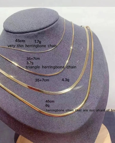 Herringbone Chain Necklace - Evergleam Jewelry