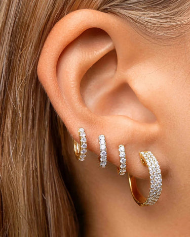 Petite Lab Grown Diamond Huggies - Evergleam Jewelry