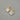 Evergleam Jewelry square stud earrings featuring iridescent mother of pearl mosaic tiles and matte gold U-bar accents.