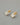 Evergleam Jewelry square stud earrings with iridescent mother of pearl mosaic and brushed matte gold U-bar accents.