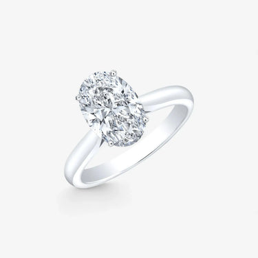 Blonde Oval Cut Solitaire Engagement Ring - Evergleam Jewelry