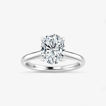 Blonde Oval Cut Solitaire Engagement Ring - Evergleam Jewelry