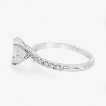 Emerald Cut Engagement Ring with Side Accents - Evergleam Jewelry