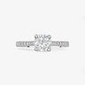 Lab-Grown Diamond Engagement Ring with Side Accents-Round - Evergleam Jewelry